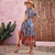 Summer Floral Robe  Hippie Maxi Dress