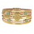 Leather Zinc Alloy Wrap Bracelet