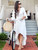 Crochet White Knitted  Tunic Long Pareos Cover up