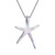Cute Sea Animal Charm Opal Silver Color Necklace
