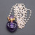 Precious Stone Perfume Bottle Necklace
