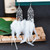 Boho Retro Feather Rhinestone Chain Tassel Earrings