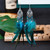 Boho Retro Feather Rhinestone Chain Tassel Earrings
