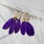 Feather Tassel Hook Earrings