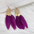 Feather Tassel Hook Earrings