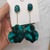Acrylic Petal Flower Tassel Exaggerated Long Earrings