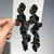 Acrylic Petal Flower Tassel Exaggerated Long Earrings