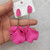 Acrylic Petal Flower Tassel Exaggerated Long Earrings