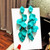 Acrylic Petal Flower Tassel Exaggerated Long Earrings