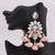 Boho Crown Crystal Tassel Drop Dangle Earrings
