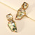 Resin Pastel Pattern Hanging Dangle Earrings