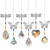 Butterfly Crystal Prism Stainless Steel Hanging Suncatcher