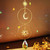 Rainbow Sun and Moon Crystal Hanging Decor