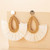 Rattan Raffia Handmade Tassel Pendant Earrings