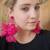 Elegant Flower Lace Cotton Petals  Dangle Earrings