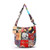 Fabric Floral Patchwork Crossbody Messenger Bag
