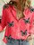 Women Elegant Button Lapel Long Sleeve  Blouse - size XL