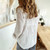 Women Elegant Button Lapel Long Sleeve  Blouse - size XL