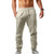 Summer Elastic Waist Fitness Cotton Linen Hip-Hop Pants - size M