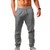 Summer Elastic Waist Fitness Cotton Linen Hip-Hop Pants - size M