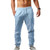Summer Elastic Waist Fitness Cotton Linen Hip-Hop Pants - size M