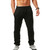 Summer Elastic Waist Fitness Cotton Linen Hip-Hop Pants - size M