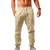 Summer Elastic Waist Fitness Cotton Linen Hip-Hop Pants - size M