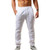 Summer Elastic Waist Fitness Cotton Linen Hip-Hop Pants - size M