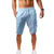 Summer Elastic Waist Fitness Cotton Linen Hip-Hop Pants - size M