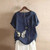 Summer Cotton Linen Rope Mujer Tshirt
