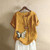 Summer Cotton Linen Rope Mujer Tshirt
