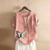 Summer Cotton Linen Rope Mujer Tshirt