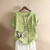 Summer Cotton Linen Rope Mujer Tshirt