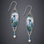 Vintage Hollow Indian Tribal Resin Dangle Earrings
