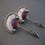 Vintage Hollow Indian Tribal Resin Dangle Earrings