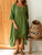 Fashion Autumn Irregular Pullover Linen Dress