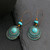 Vintage Copper Bronze Charm Drop Earrings