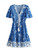 Bohemian Chic Floral Deep V-neck Tassel Mini Dress