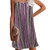 Striped Loose Casual Spaghetti Strap Mini Dress