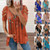Boho Casual Short Slash Sleeve Oversized Blouse