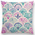 Rainbow Print Geometric Linen Cotton Pillow Case