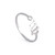 12 Star Sign Stainless Steel Open Ring