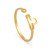 12 Star Sign Stainless Steel Open Ring