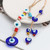 Blue Turkish Evil Eye Glass Bead Wall Hanging Pendant