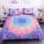 Mandala Abstract Flower Bohemian Quilt Bedding Set - size