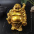 Happy Buddha Golden Sculpture Garden Home Decor