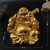 Happy Buddha Golden Sculpture Garden Home Decor