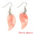 3Pairs Fashion Natural Amethyst Angel Wing Earrings