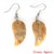 3Pairs Fashion Natural Amethyst Angel Wing Earrings