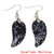 3Pairs Fashion Natural Amethyst Angel Wing Earrings